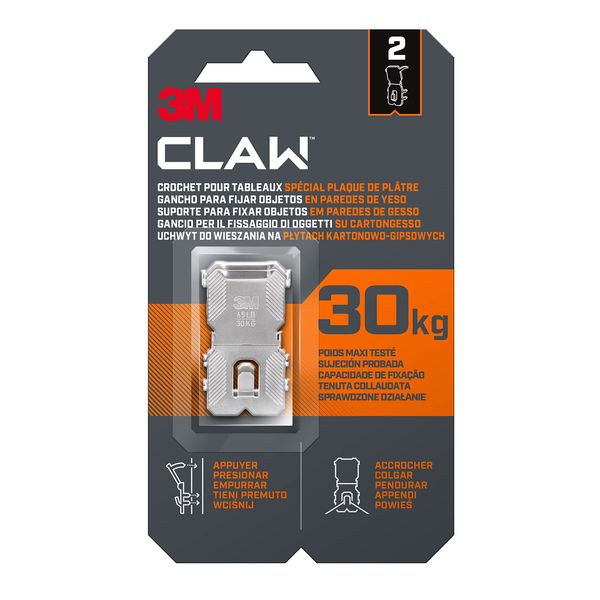 3M CLAW 3PH30-2WMR 3PH30-2WMR 2 Hooks Steel