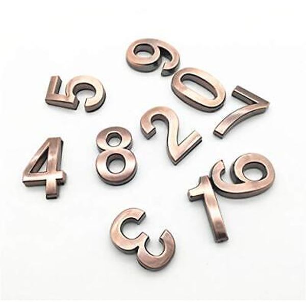 1.5 Inch Mailbox Numbers, Self Stick 3D Door Numbers, Decor Sign Number