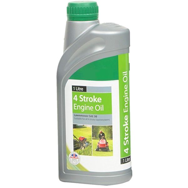 SPARES2GO 4 Stroke SAE 30 Engine Oil for Lawnmower/Chainsaw/Brushcutter (1 Litre)