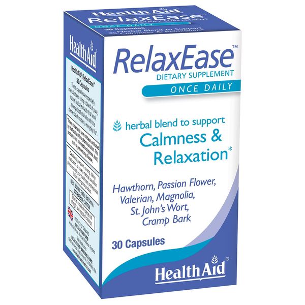 RelaxEase, Herbal Blend to Support Harmony and Tranquility, Once Daily, 30 ct, Helps Promote Health and Relaxation