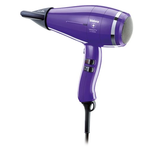 Valera Vanity Hi-Power Professional Ion Hair Dryer Durable and Powerful Digital Motor 2400 Watt Pretty Purple
