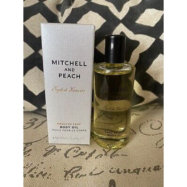 New Mitchell and Peach English Growers Body Oil English Leaf  3.4 oz. Full Size