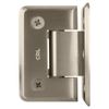 Brushed Nickel Pinnacle 044 Series Wall Mount Offset Back Plate Hinge