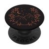 Mango Orange - Boho Floral Moon Mountain PopSockets Adhesive PopGrip