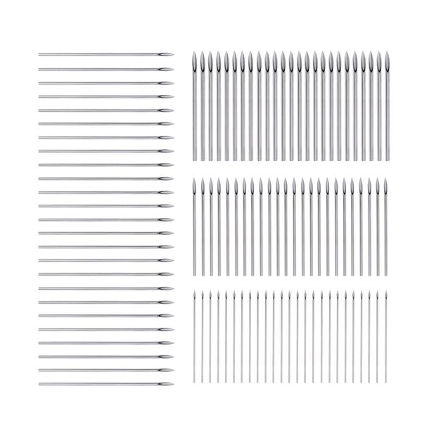 Xiboya textile 100Pcs Mix Body Piercing Needles Sizes12G/14G/16G/18G Piercing Needles Sterile Ear Nose Piercing Needles