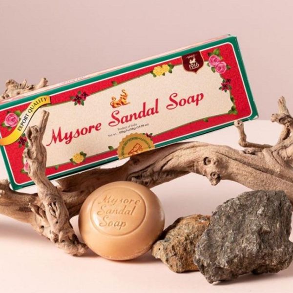 106 Years Traditional Indian Royal Palace Soap Mysore Natural Subacidic Sandalwood Pure Cleansing Bar (150g 3pcs)