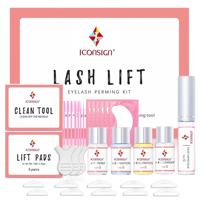 Lash Lift Kit, Missicee Glue Upgraded Version Eyelash Lift Kit All In One Lash Lifting & Curling - Semi-Permanent Lash Lift Curling Perming Wave, Long-lasting, Easy to Use