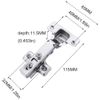 Standard Hinges Kitchen Cabinet Cupboard Door Hinge Embedded Hinge for Kitchen cabinets Integrated 4 Pieces…