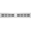 STOCKTON 612 WHITE  Replacement Window Inserts/LONG Panel HOLMES Garage Doors