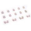 Light Blue Heart Shape Irregular Pattern 24 Pieces Nail Tips for Weddings, Parties, Holidays, Dates, Proms and Daily Life