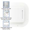 RecPro Trailer Two Way Plastic Vent | Trim Ring | Built-in Screen | 3 Adjustable Heights (2 Pack, White)