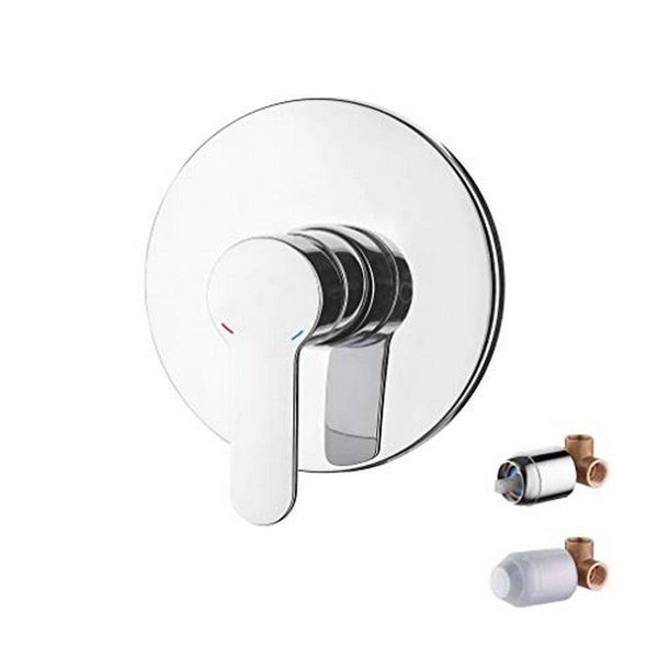 Ibergrif - Concealed Shower Mixer Tap with Body Valve, Chrome