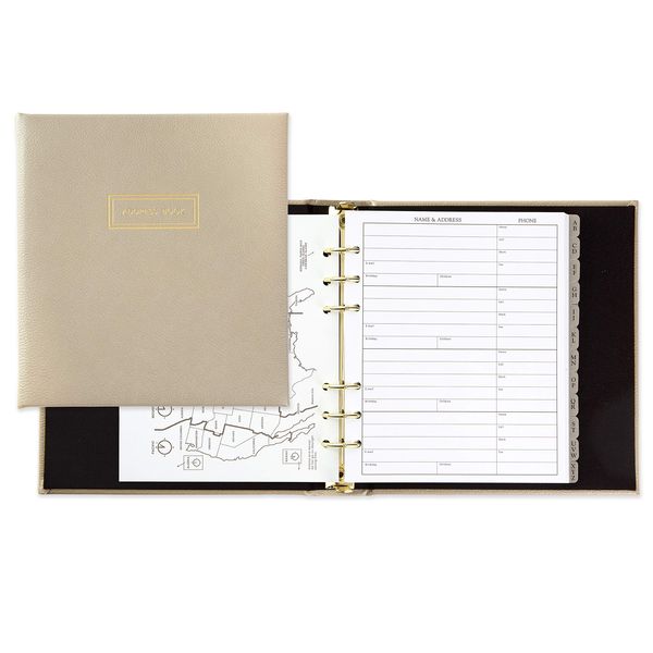 Hallmark Refillable Address Book (Cream)