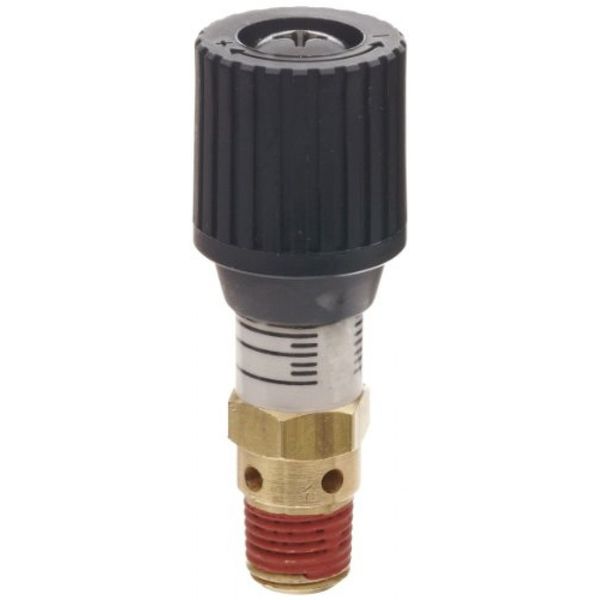Control Devices 1/4" Brass Variable Pressure Relief Valve 0-100 psi Adjustable 