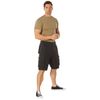 Rothco Vintage Solid Paratrooper Cargo Shorts (US, Alpha, 4X, Regular, Regular, Black)