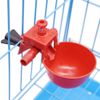 20x Poultry/Quail Water Drinking Cups Chicken Hen Plastic Automatic Drinker NEW