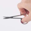 2Pcs Nose Hair Scissors Set, for Nose Scissors Beard Moustache Eyelash Eyebrow Trimmer