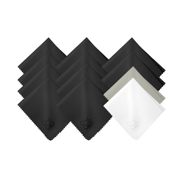 Microfiber Cleaning Cloth 12-Pack Individually Packed (6"x 7") Glasses Cleaning