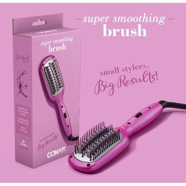 Conair Super Smoothing Brush Pink, New, Free Shipping