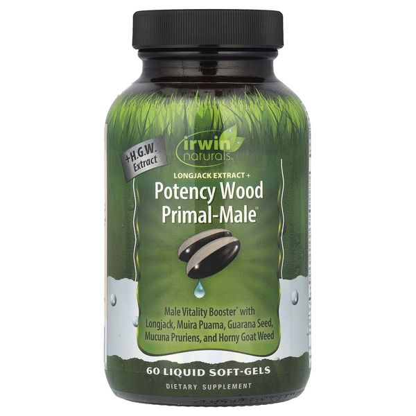 Potency Wood Primal-Male™, 60 Liquid Soft-Gels