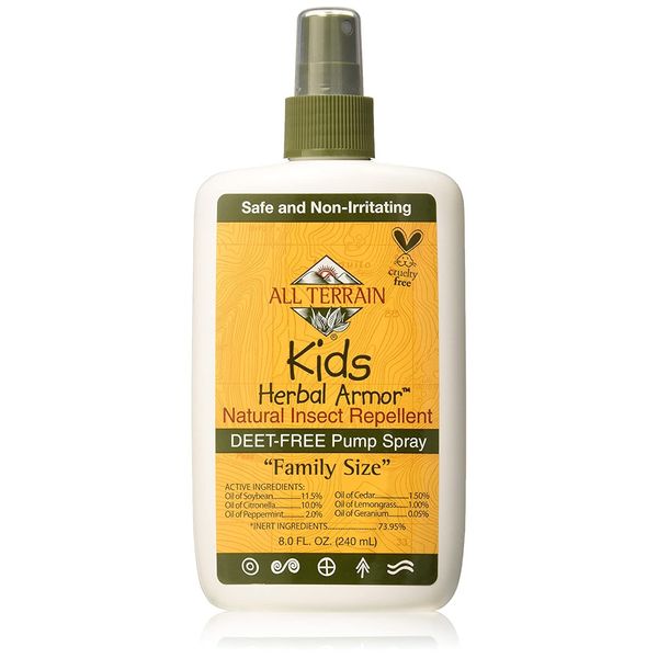 Kids Herbal Armor Natural Insect Repellent Spray Family Size 8 Ounces