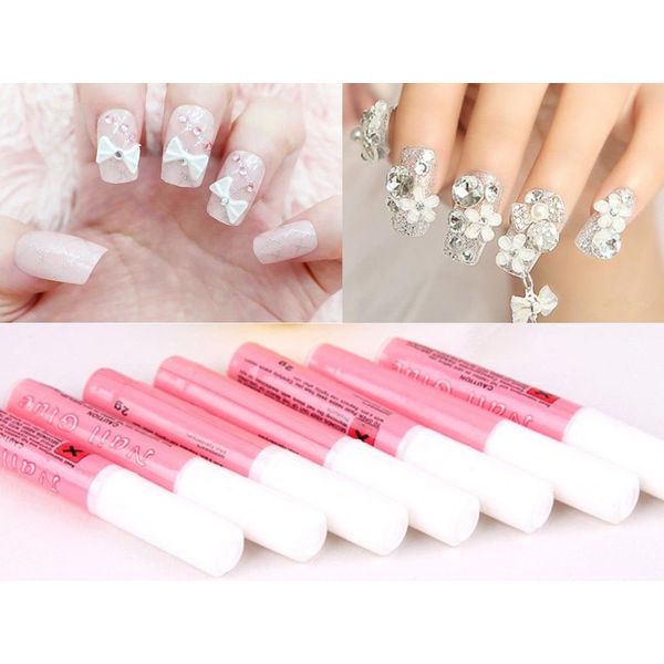 LyDia® Professional 10 Sizes 100pcs Package False/Fake French Nail Tips in most popular colours White/Clear/Natural for Nail Art Acrylic/UV Gel/French Nail/Nail Extension/Nail Decoration + Free 2g Nail Adhesive Glue (10 x Nail Glue)