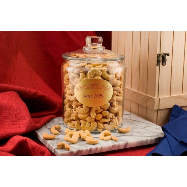 Giant Cashews (2.5 Pound Glass Jar) (Salted)