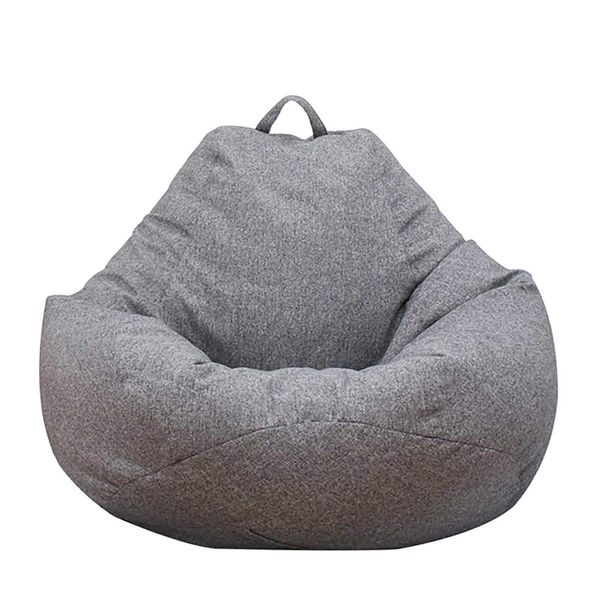 Jetcloud Bean Bag Chair Cover,Adults Large High Back Bean Bag Sofa Cover Recliner Gaming Storage Bag for Indoor Outdoor BeanBag Chair,No Filling (Dark grey, XL:100x120cm)