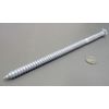 Galvanized Hex Head Lag Screw  1/2 Threads x 10.00" Length, 5 pcs