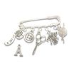 Knitting Charm Brooch, gift for knitter