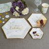 Neviti 772539 Scripted Marble Plate, Medium