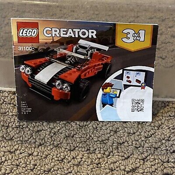 LEGO Creator 3 in 1 SPORTS CAR 31100 Instruction Book ONLY