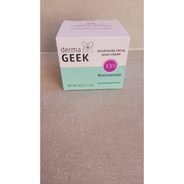 Derma Geek Nourishing 24HR Hydration Facial Night Cream W/ Niacinamide-1.7oz.