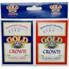 Gold Crown Standard Quality Playing Cards - 2 Deck Package Blue and Red 