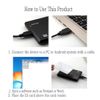AOAMZ ID Card Reader 14443A Contactless 125kHz RFID Reader with USB Interface + 5 Keychains