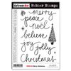 Darkroom Door Rubber Merry Christmas Stamp Set