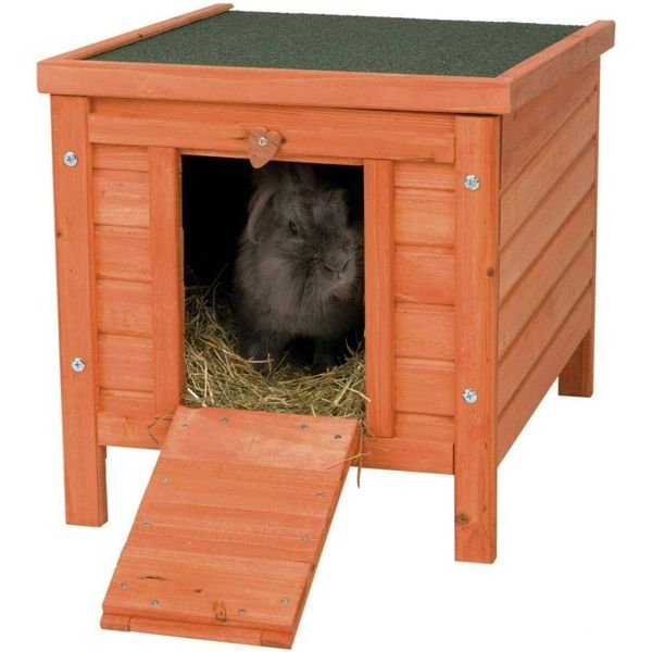 Wooden Rabbit Hutch Cat House Outdoor Shelter Small Pet Cage 20"x 16"x 17"