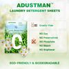 ADUSTMAN Laundry Detergent Sheets (Strips) 124 Loads 2 Pack Fresh Breeze Liquid-Less Technology