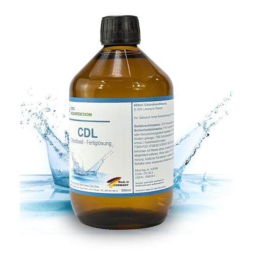 500 ml CDL Chlorine Dioxide Ready Solution 0.3% + Pipette