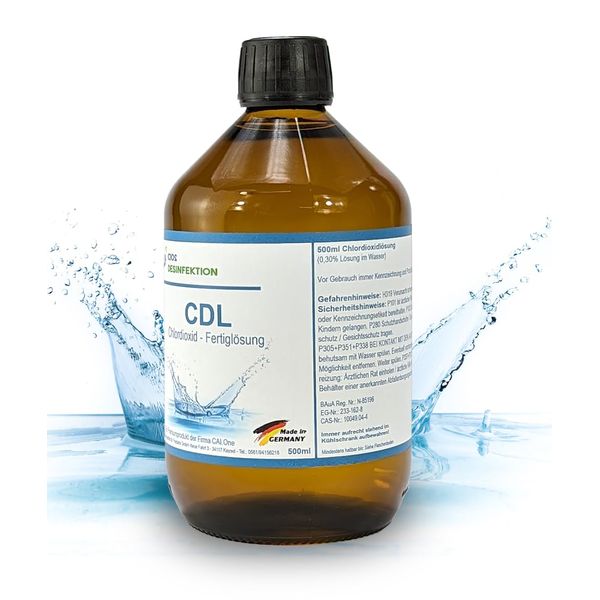 500 ml CDL Chlorine Dioxide Ready Solution 0.3% + Pipette