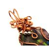 Sea Sediment Jasper Gemstone Copper Wire Wrapped Pendant
