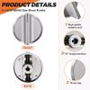 5 Pack Upgraded Gas Stove Knobs for Whirlpool Range WFG540H0ES0 Replacement