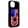 iPhone 14 Lacrosse American Flag Helmet And Sticks Case