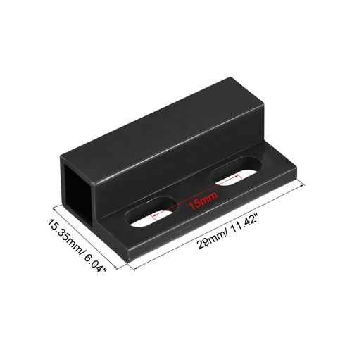 sourcing map Wired Door Contact Window Sensor NO Surface Mount Magnetic Reed Switch Black