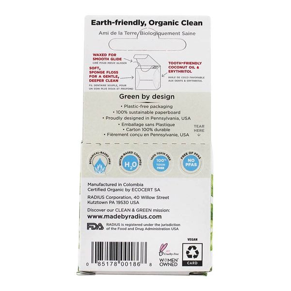 Radius - Organic Floss Peppermint - 55 Yard(s)