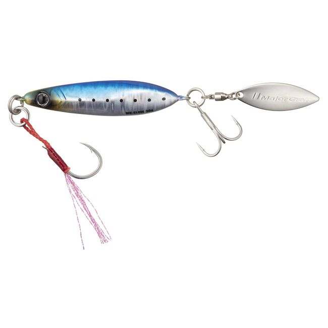 Major Craft Maki Jig Slow, Spinning Metal Jig, 1.1 oz (30 g), Keimura Sardine #15 Lure