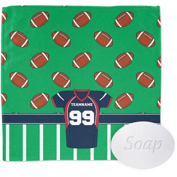 Personalized Football Jersey Washcloth