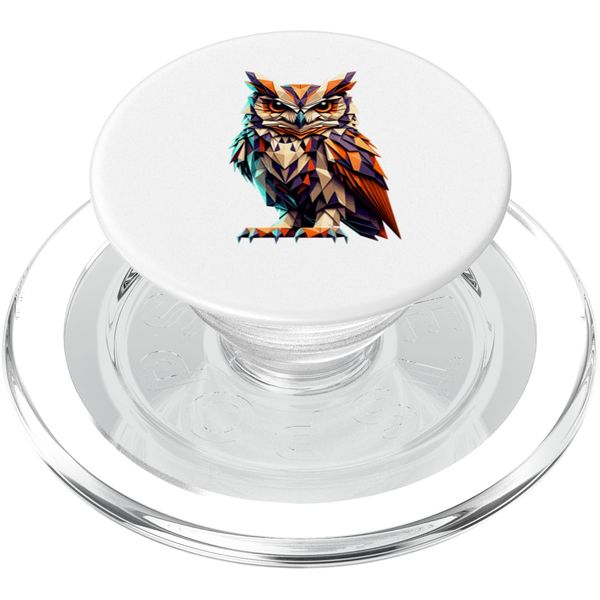 Origami Art Eastern Screech Owl Owls PopSockets PopGrip for MagSafe
