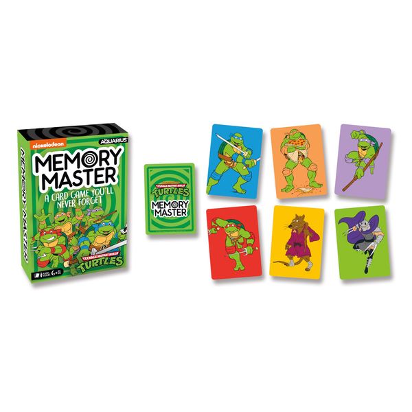 AQUARIUS Teenage Mutant Ninja Turtles Memory Master Card Game - Fun Family Party Game for Kids, Teens & Adults - Entertaining Game Night Gift - Officially Licensed TMNT Merchandise