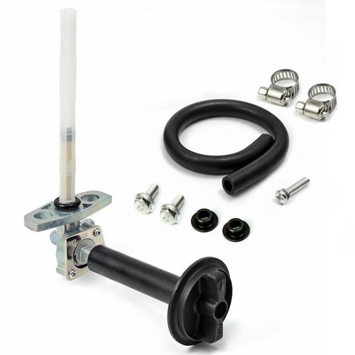 Fuel Valve Cock Petcock with Lever Screw and Shut Off Switch Fit for Honda Recon 250 TRX250 Rancher TRX350 TRX420 Foreman TRX450 Rubicon TRX500FA, Replaces 16950-HN7-003